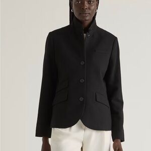 Quince Italian Wool Stand Collar Blazer